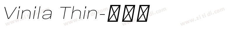 Vinila Thin字体转换